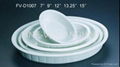 Strengthen porcelain oval bowl for hotel supplies