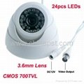 700TVL 24LED 3.6MM 20M CMOS Night Vision Dome CCTV Camera Security Camera 