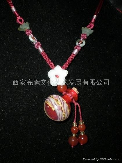 Lazurite Aroma Bottle Necklace gift (C) 4