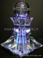 Crystal Pyramid + spraying carving: aroma burner 3