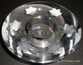 Crystal Lotus candleholder + spraying carving 2