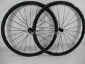 38mm full carbon fiber wheelset, clincher wheel, FSC38-C 1