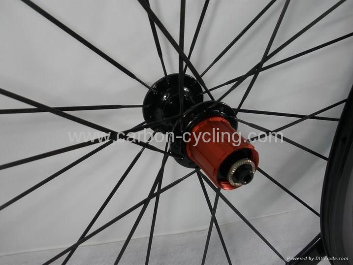 38mm full carbon fiber wheelset, clincher wheel, FSC38-C 2