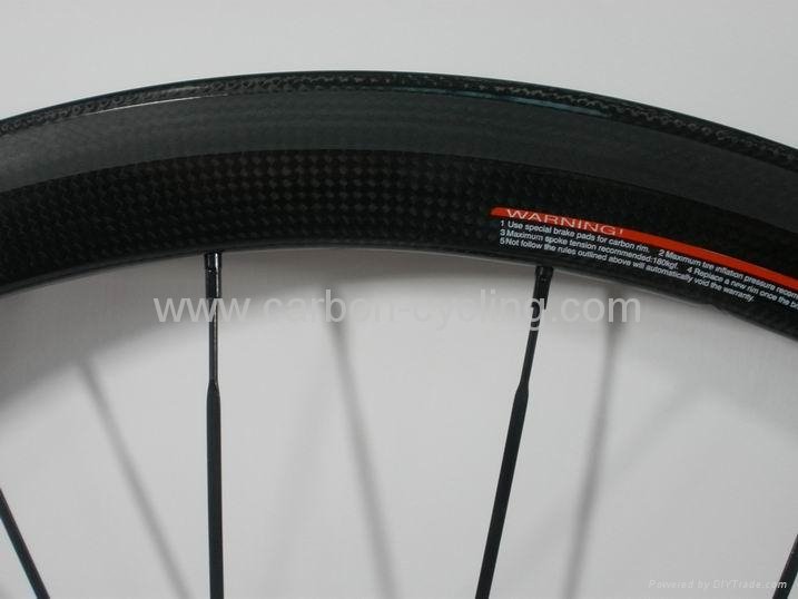 38mm full carbon fiber wheelset, clincher wheel, FSC38-C 4