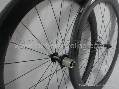 carbon bicycle wheelset, clincher wheel, FSC60-C 2