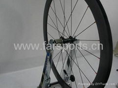 Carbon fiber bicycle wheels 50mm clincher wheelset, FSC50-C