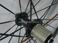 August Special! carbon road bicycle wheel,50mm clincher wheelset, FSC50-C 3