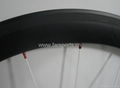 August Special! carbon road bicycle wheel,50mm clincher wheelset, FSC50-C 4