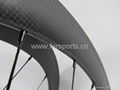 Carbon fiber bicycle wheels 38mm tubular wheelset, FSC38-TM 4