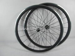 Super light carbon & alloy 38mm carbon wheels clincher