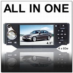 One-din Car DVD Player with 4.3" Screen