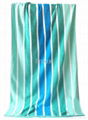 Strip velour printing beach towels