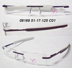 Stainless steel optical frames 06169 without MOQ