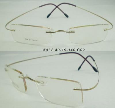 Pure titanium optical frames AAL2 without MOQ