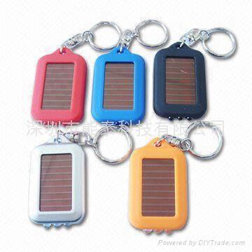Solar flashlight Key ring Small gifts Charm 3