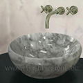 Carrara art stone sink 1