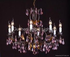 Iron Crystal Chandelier