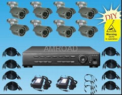 8 channel H.264 CCTV REAL TIME Standalone DVR+CCTV camera Kit