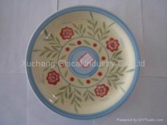 Handpainted Stoneware Plate