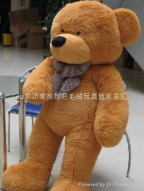 情人节礼物 济南毛绒玩具超柔风衣泰迪熊