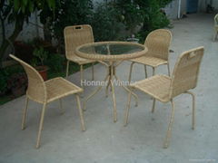 HW886 Outdoor Leisure Dining Rattan Furniture Set