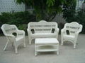 HW894 4 Pieces Outdoor Leisure Rattan Furniture Set 1