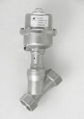 stainless steeel pneumatic angle seat valve 