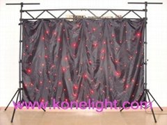 led star curtain/led star cloth   RED COLOR