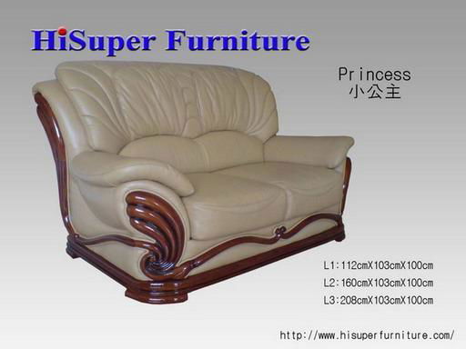 leather sofa - princess