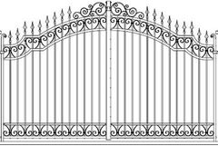 artistic iron gate