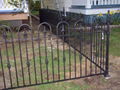 artistic iron fence