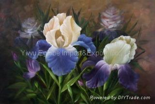 flower printed oil painting 3