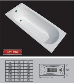 hot sale cast iron bathtubs in Russia 2