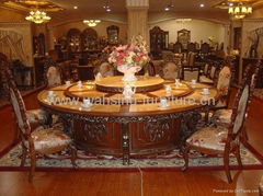 PEARL MARBLE ELECTRONIC DINING TABLE