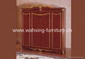 Antique royal solid wood furniture bedroom set bed dresser mirror wardrobe 4