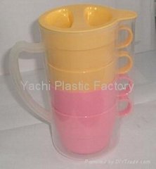 Sell Plastic set cup+Jug,plastic products