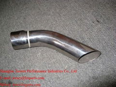 single long angle cut muffler tips