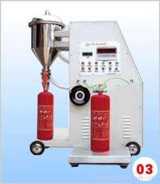 Automatic type fire extinguisher powder filler technical