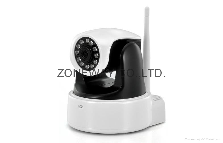 Wireless Security HD 720P IP Cameras with Pan Tilt  IR Cut  H 264  WPS