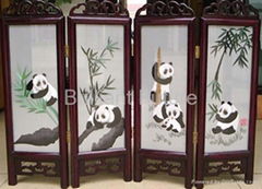 Double-sided embroidery;Panda