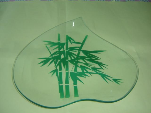 steel glass fruit plate 4