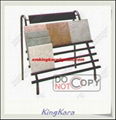 Iron Steel Tile Display Stand, tile display rack, ceramic tiles display