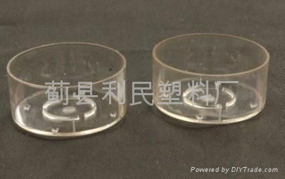 retartant flame environmental plastic tea candle cup