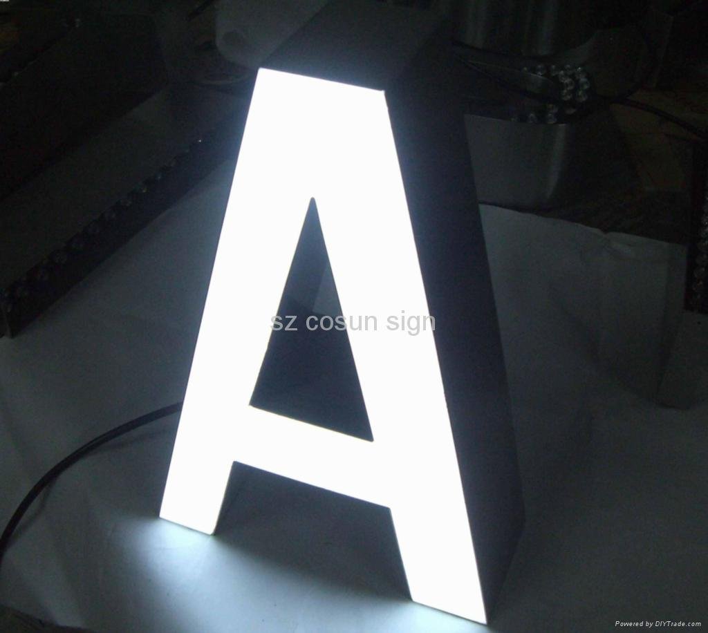 Frontlit LED channel letter 5