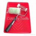 Painting Tools: paint roller, paint brush, paint tray, extension pole, scraper 4