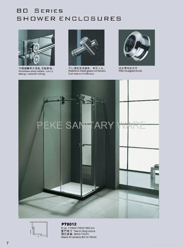 Stainless Steel Corner Shower Enclosure 