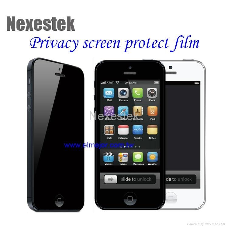 Privacy screen protector for iPhone 5