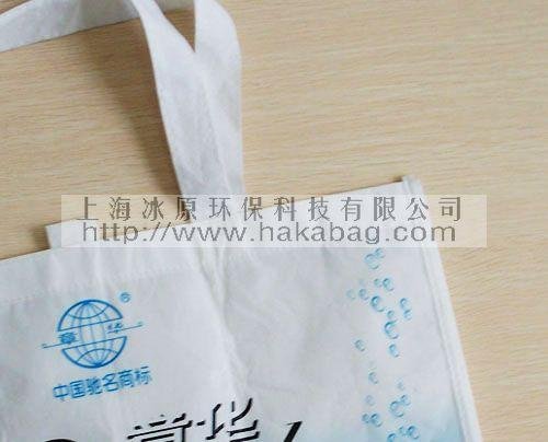 上海無紡布購物手提覆膜環保袋 冰原生產 fm106 3
