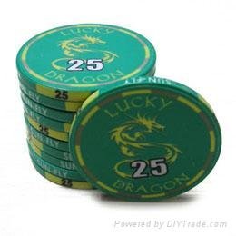 Lucky Dragon Ceramic Poker Chips 2