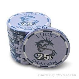Lucky Dragon Ceramic Poker Chips 3
